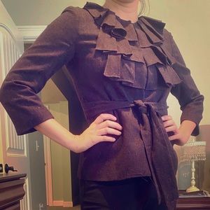 Purple Loft jacket- wool